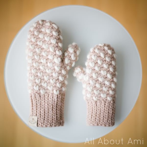 Bulky Crochet Thrummed Mittens Pattern