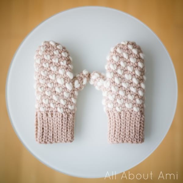 Bulky Crochet Thrummed Mittens Pattern