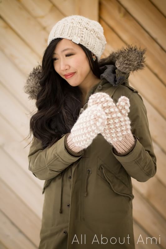 Bulky Crochet Thrummed Mittens Pattern