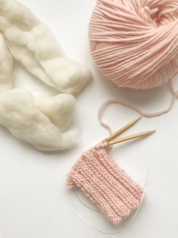 Knit Bulky Thrummed Mittens