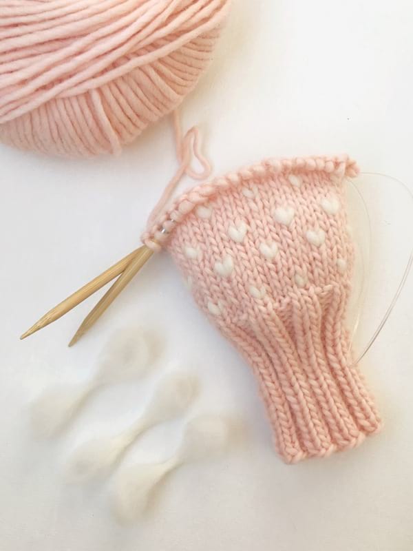 Knit Bulky Thrummed Mittens