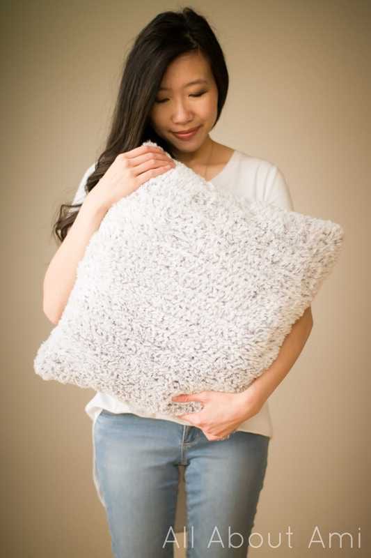 Luxe Faux Fur Cushion Crochet Pattern