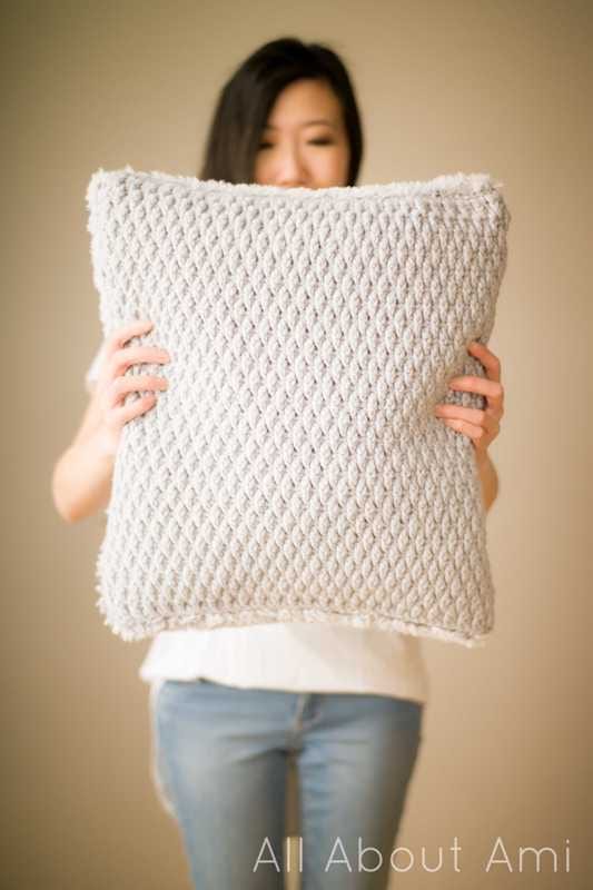 Luxe Faux Fur Cushion Crochet Pattern