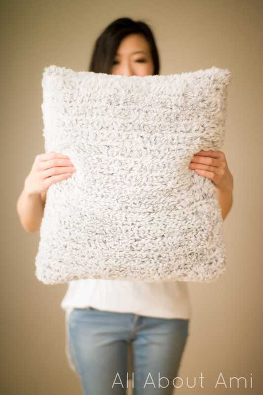 Luxe Faux Fur Cushion Crochet Pattern