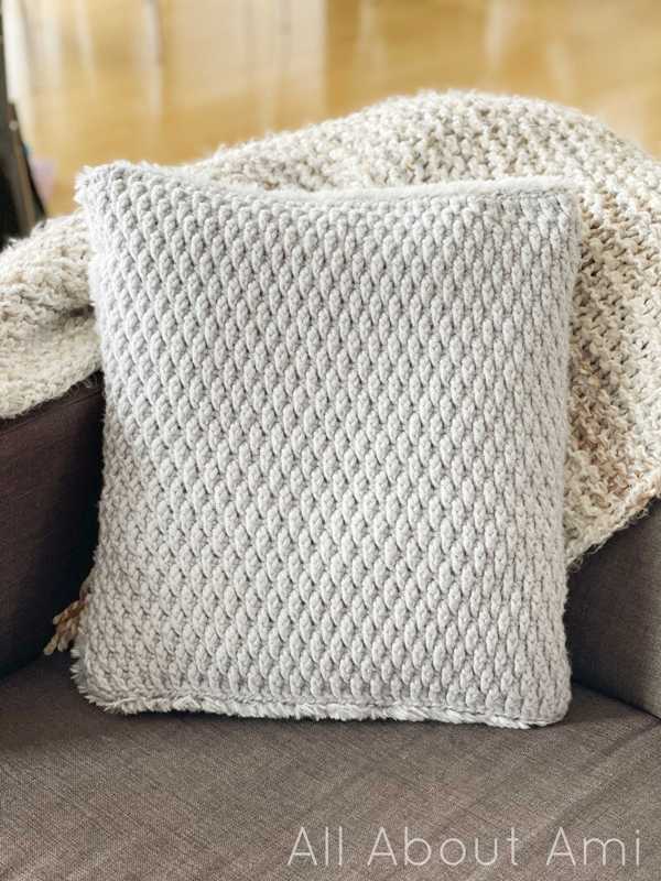 Luxe Faux Fur Cushion Crochet Pattern