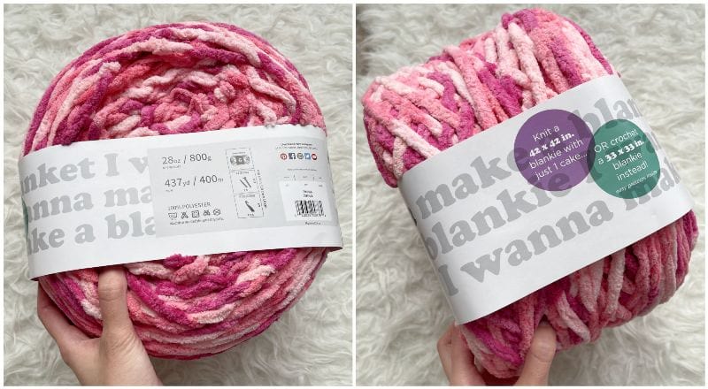 Chunky Blanket Yarn for Knitting 437 yd. 28 oz. (800 g