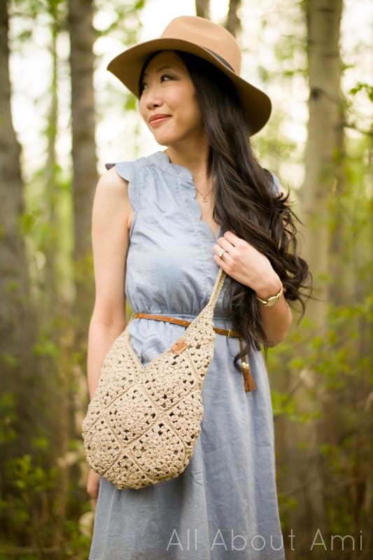 Red Heart Loopy Boho Bag