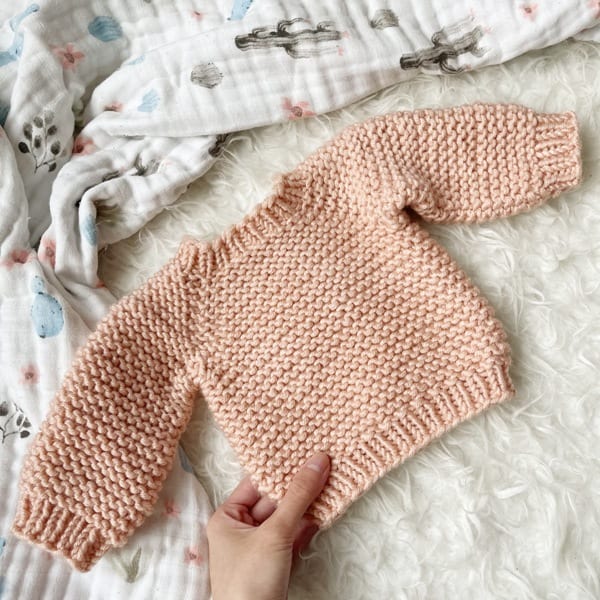 Itty Bitty Raglan Knit Sweater