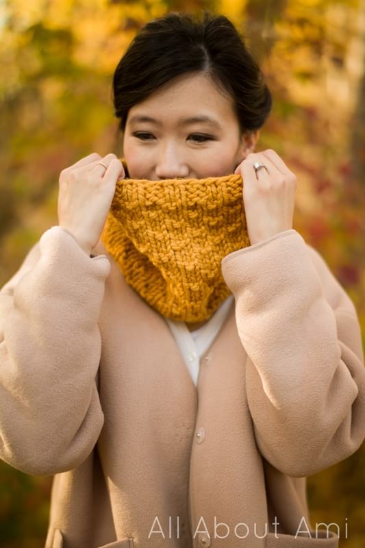 Chunky Dotty Cowl Pattern