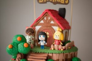 Animal Crossing Birthday Cake