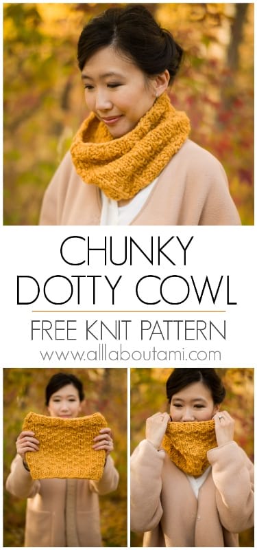 Chunky Dotty Cowl Pattern