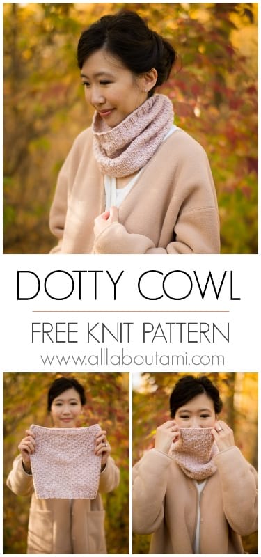 Worsted Weight Dotty Cowl Pattern