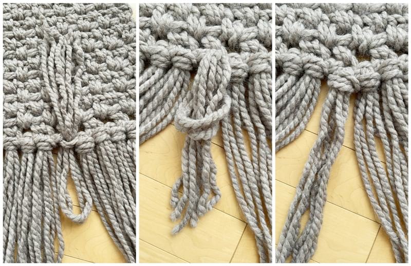 Moss Fringe Scarf Wool-Ease Thick & Quick