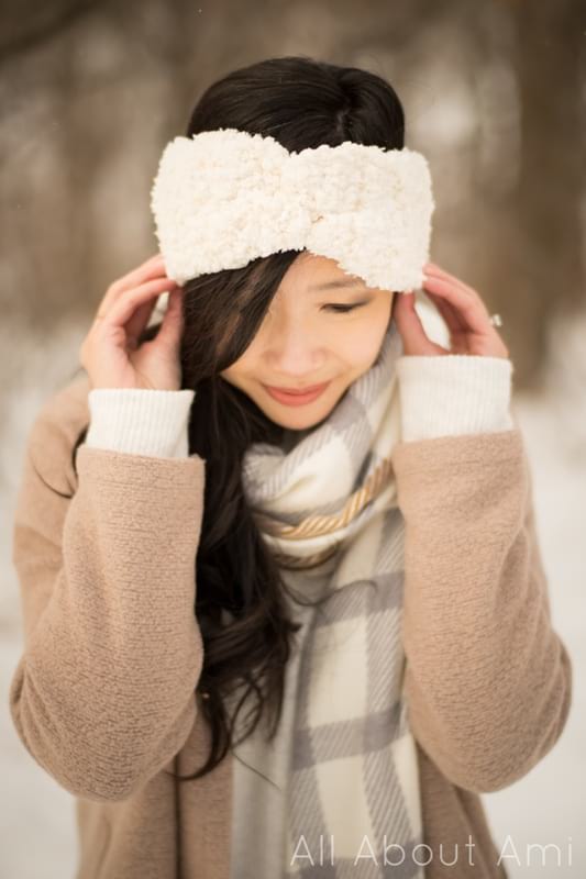 Fleece Sherpa Twist Headband Crochet Pattern