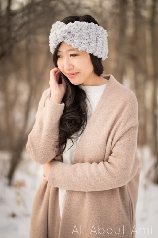 Fleece Sherpa Twist Headband Crochet Pattern