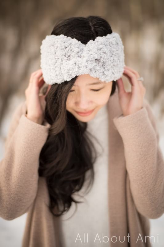 Fleece Sherpa Twist Headband Crochet Pattern