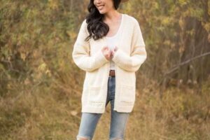 Light Dotty Cardigan Knit Pattern