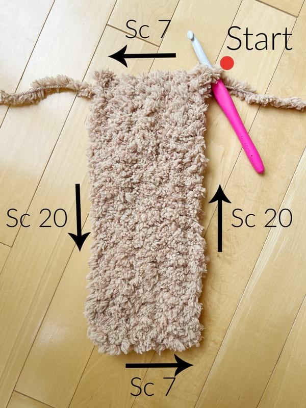 Fuzzy Fleece Bag Crochet Pattern