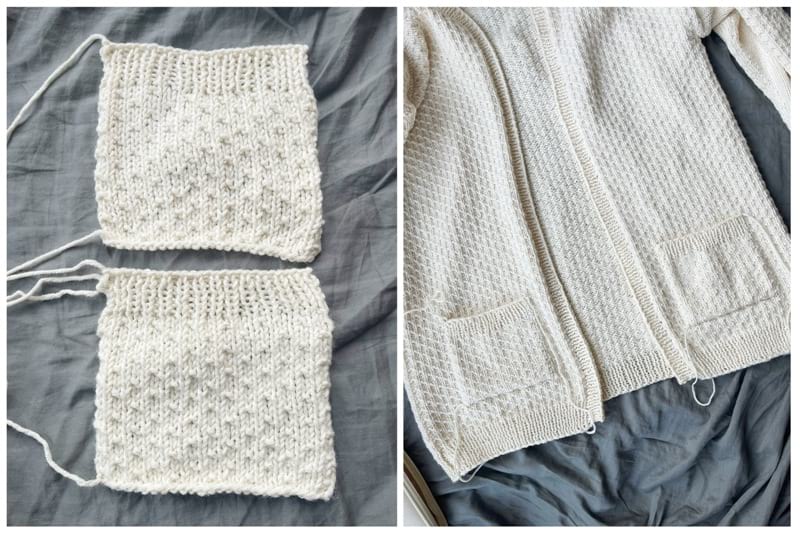 Light Dotty Cardigan Knit Pattern