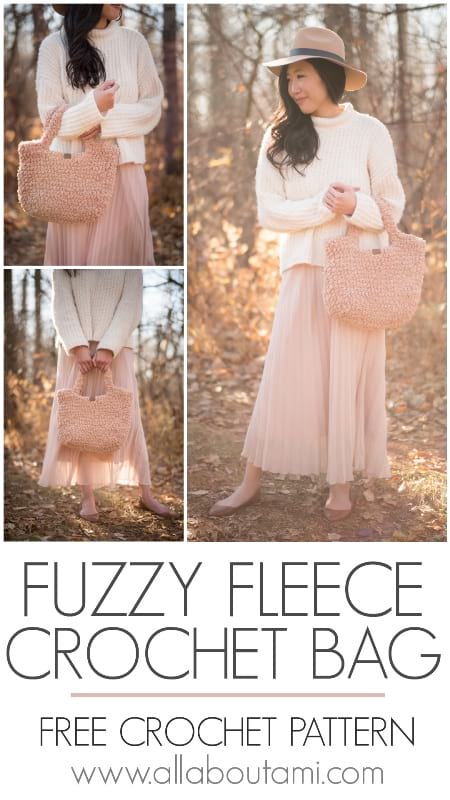 Fuzzy Fleece Bag Crochet Pattern