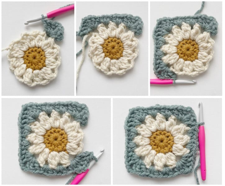 Cozy Days Daisy Blanket Crochet Pattern