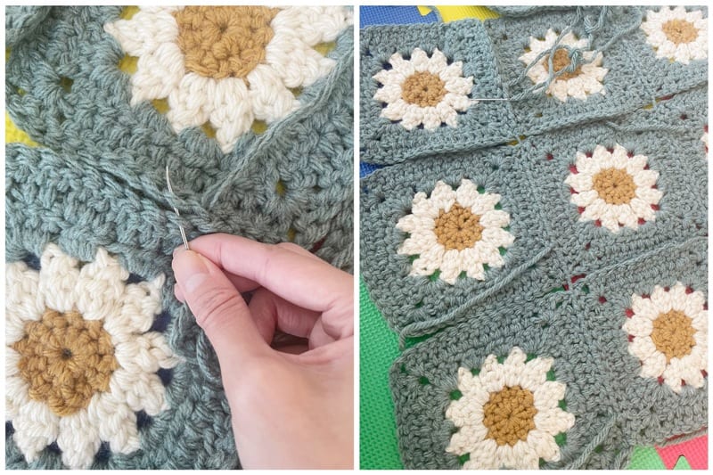 Cozy Days Daisy Blanket Crochet Pattern