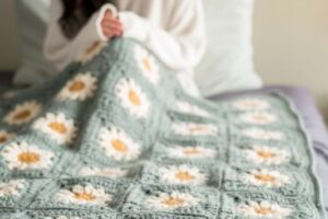 Cozy Days Daisy Blanket Crochet Pattern