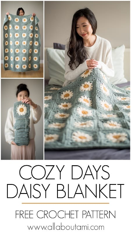 Cozy Days Daisy Blanket Crochet Pattern