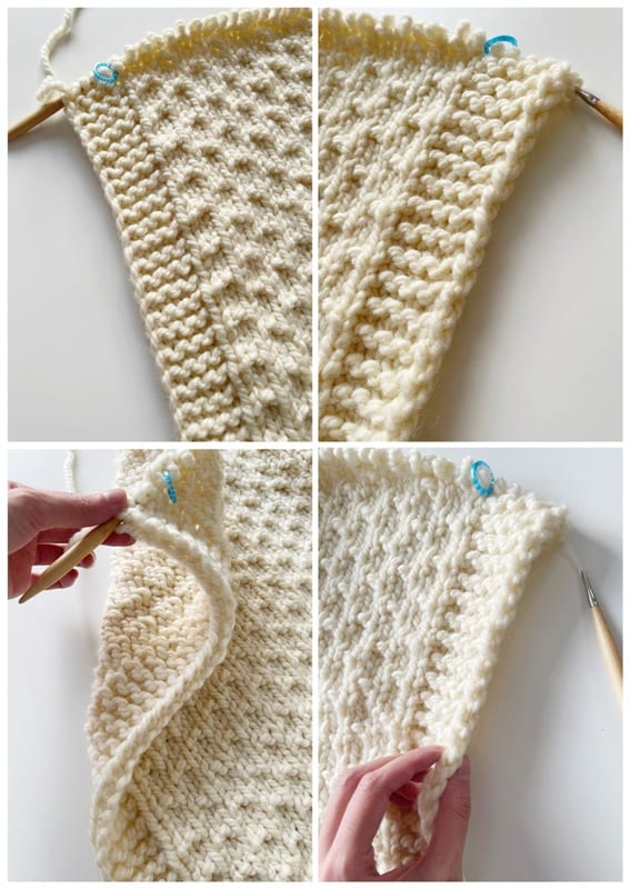 Chunky Dotty Blanket Knit Pattern