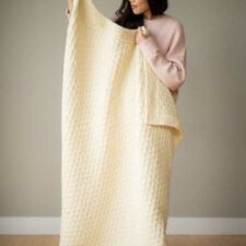 Chunky Dotty Blanket Knit Pattern