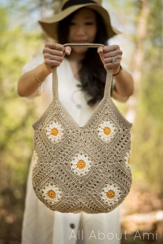 Dainty Daisy Granny Square, How To Crochet a Daisy Granny Square 