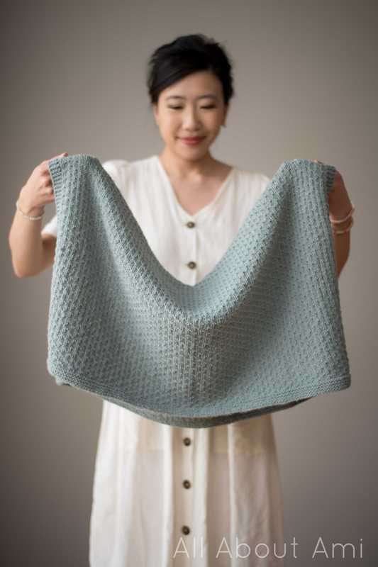 Dotty Baby Blanket Knit Pattern