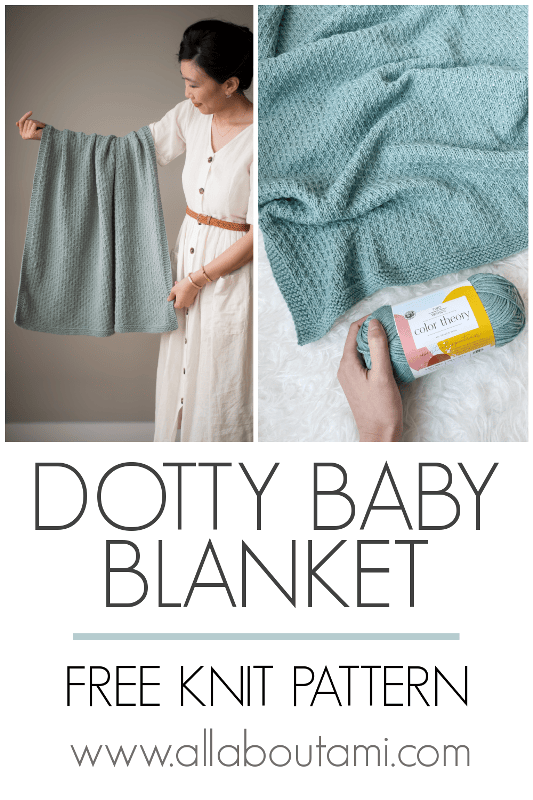 Dotty Baby Blanket Knit Pattern